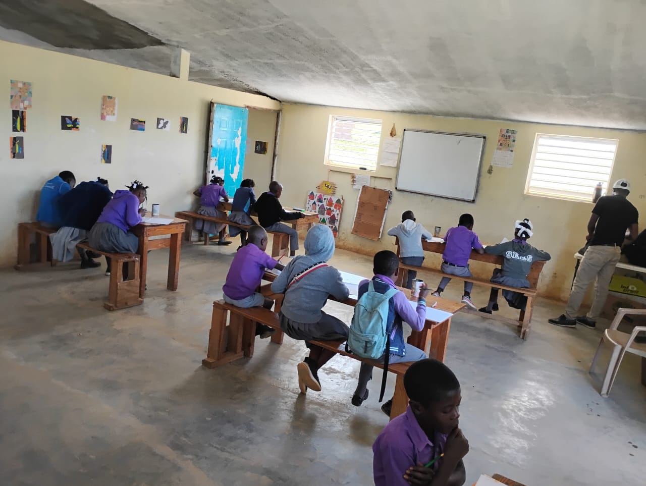 Students in class at Gospel Haiti School